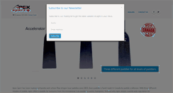 Desktop Screenshot of apexpaddles.com
